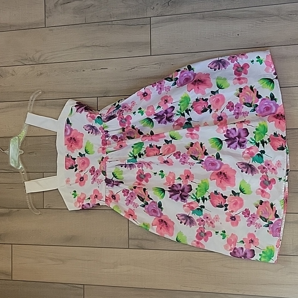 Cherokee Girls Formal Party Floral Print Dress - Size 14